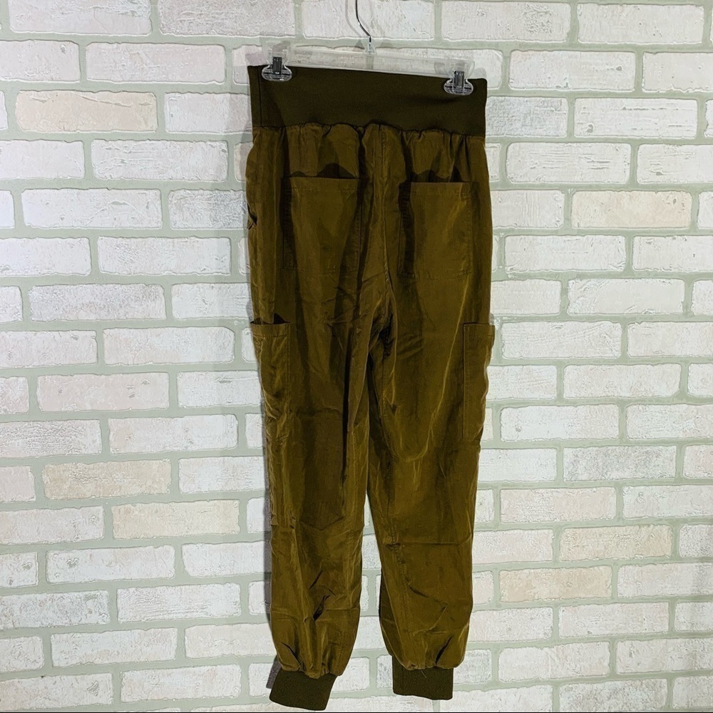 Anthropologie Maeve Cicerone Joggers in Dark Olive Size XS - Picture 6 of 10